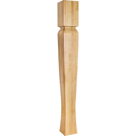 Hardware Resources 5" Wx5"Dx42"H Alder Tapered Arts & Crafts Post P64-5-42-RW